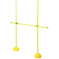 59010 Übungshilfe-Set Klein bestehend aus: 2 mit Sand befüllbaren Halbkugelfüssen 3 Stangen  160 cm und 2 Klemmgelenken