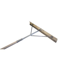 16015 Belagsschieber Krucke gewölbt aus Aluminium inkl. Holzstiel