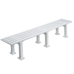 03055 Sitzbank STUTTGART Länge 200 cm Farbe weiss