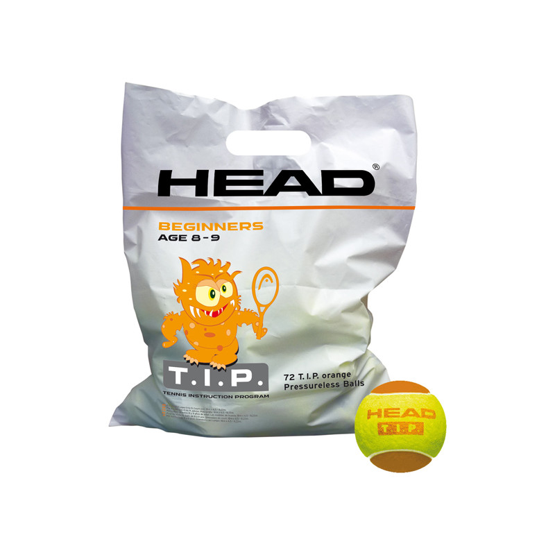 51280 Tennisbälle HEAD T.I.P. Stage 2 Beutel  72 Bälle