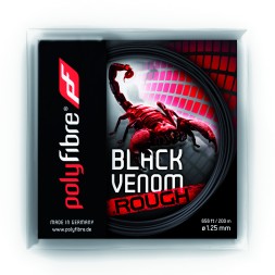60225 Tennissaite POLYFIBRE Black Venom Rough Länge 12.2 m  1.25 mm