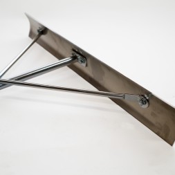 16015 Belagsschieber Krucke gewölbt aus Aluminium inkl. Holzstiel