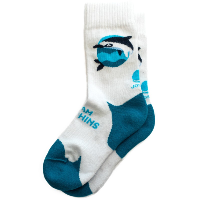 70110 Socken Team Dolphins Grösse 32-34 9-11 Jahre