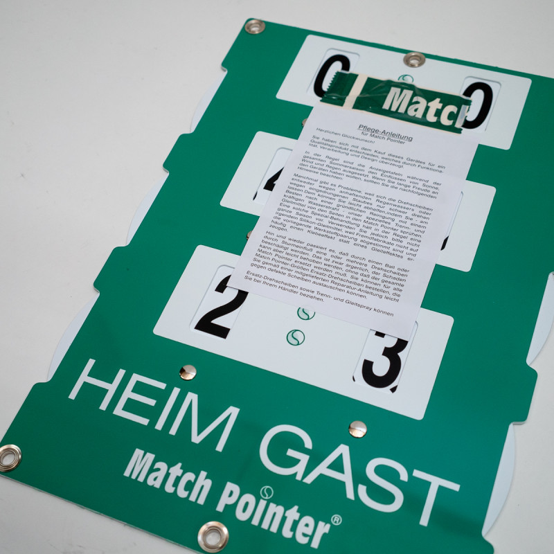 20045 Spielstandsanzeiger MATCH POINTER Modell L Grösse 56 x 80 cm