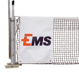 29310 Netzwerbung mit Klettverschluss seitlich und unten geführt über die Netzkante