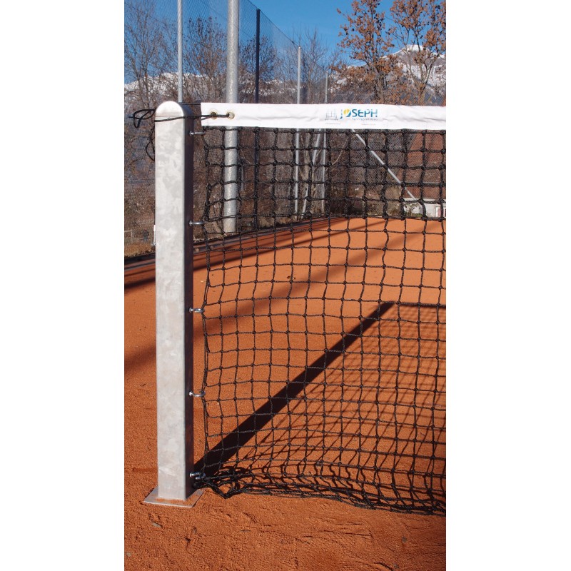 25040 Tennisnetz TOP 3.4 mm stark geknotet mit 6 Doppelreihen mit PVC Netzeinfassung