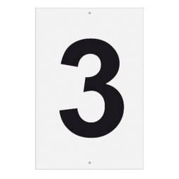 06053 Platznummer 3 aus Alu Grösse 30 x 20 cm