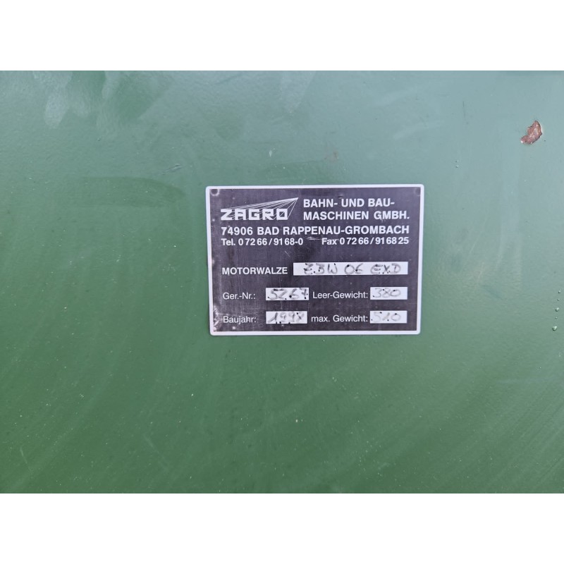 132 Occasions Motorwalze Zagro