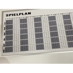 656 Tages-Belegungsplan für 6 Plätze