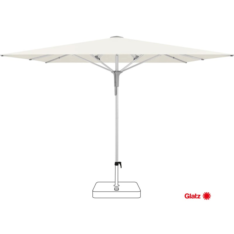 03355 Sonnenschirm Glatz Fortero Pro rechteckig 300 x 200 cm weiss