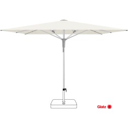 03345 Sonnenschirm Glatz Fortero Pro quadratisch 300 x 300 cm weiss