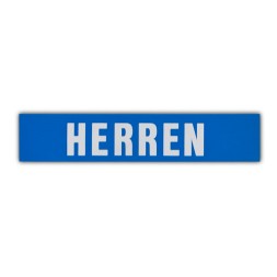 06550 Magnetschild HERREN 30 x 120 mm