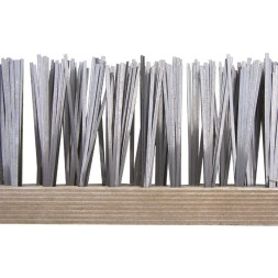 24045 Stossbesen 150 cm Besatz Flachstahldrahtborsten