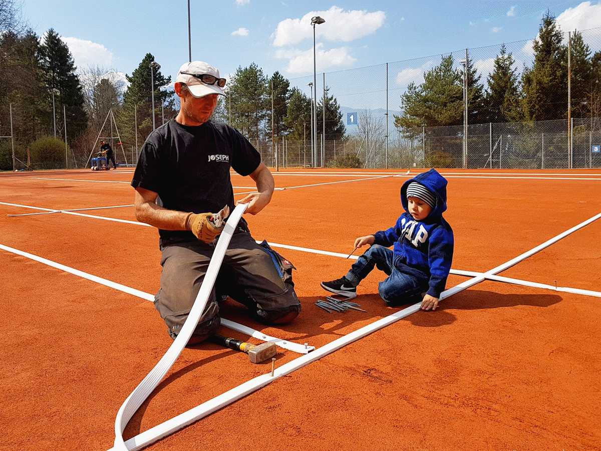 David Joseph mit seinem Sohn